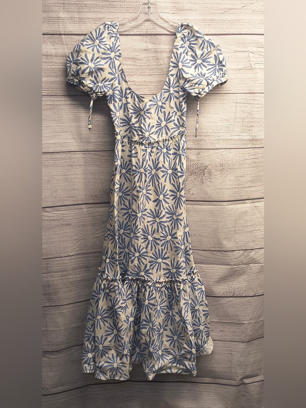 POLO RALPH LAUREN Kai Daisy Floral Linen Midi Dress 0 - Picture 2 of 8